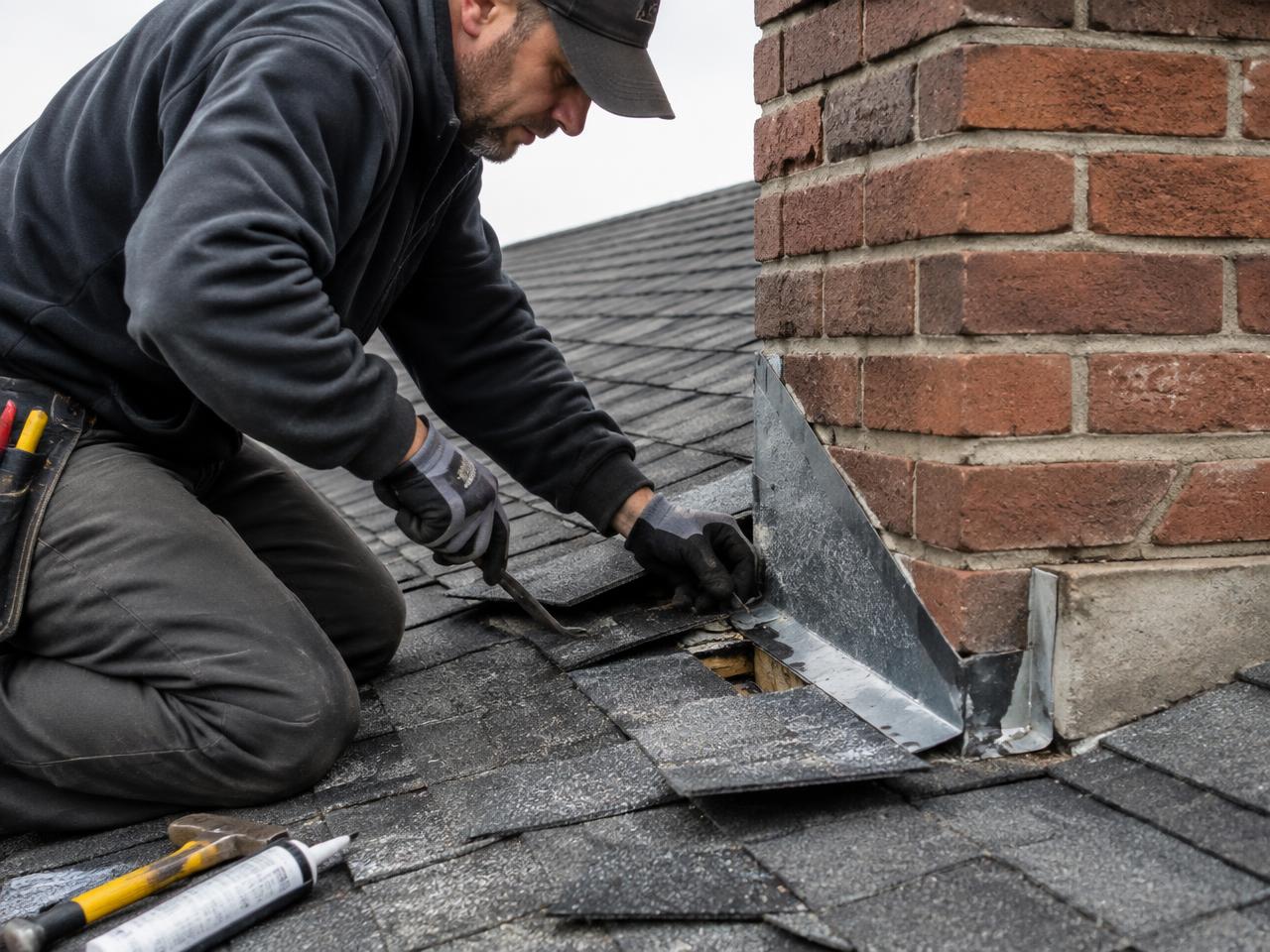 Chimney Flashing Repair — Morristown, NJ